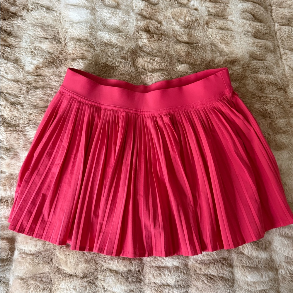 Lululemon Varsity HR Pleated Tennis Skirt size 8 color Pink Glaze